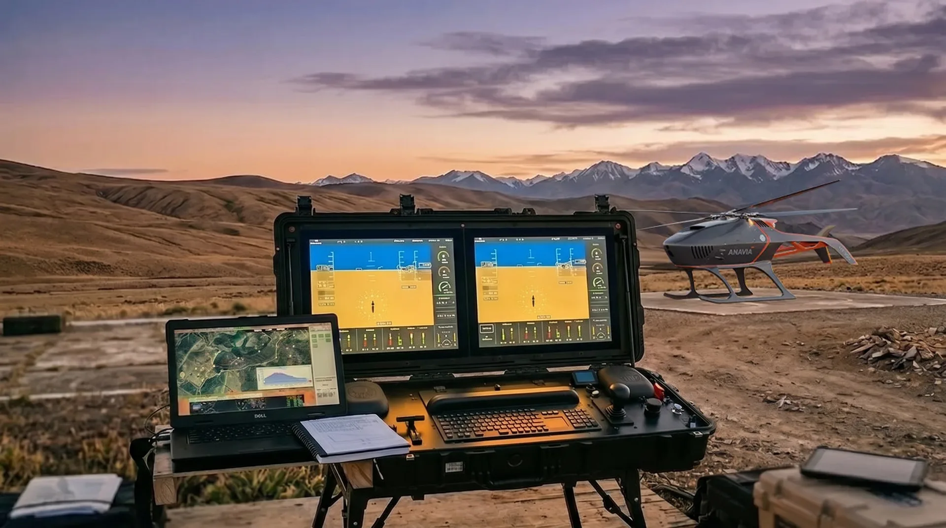 ANAVIA Ground Control Station deployed in the field